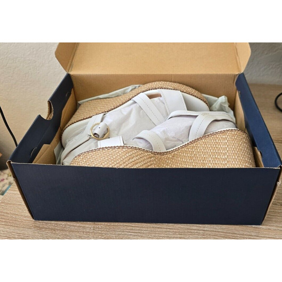 Cole Haan Cloud Feel All Day Wedge 75 Sandals Women’s Size 8 B New In Box White - Picture 3 of 4